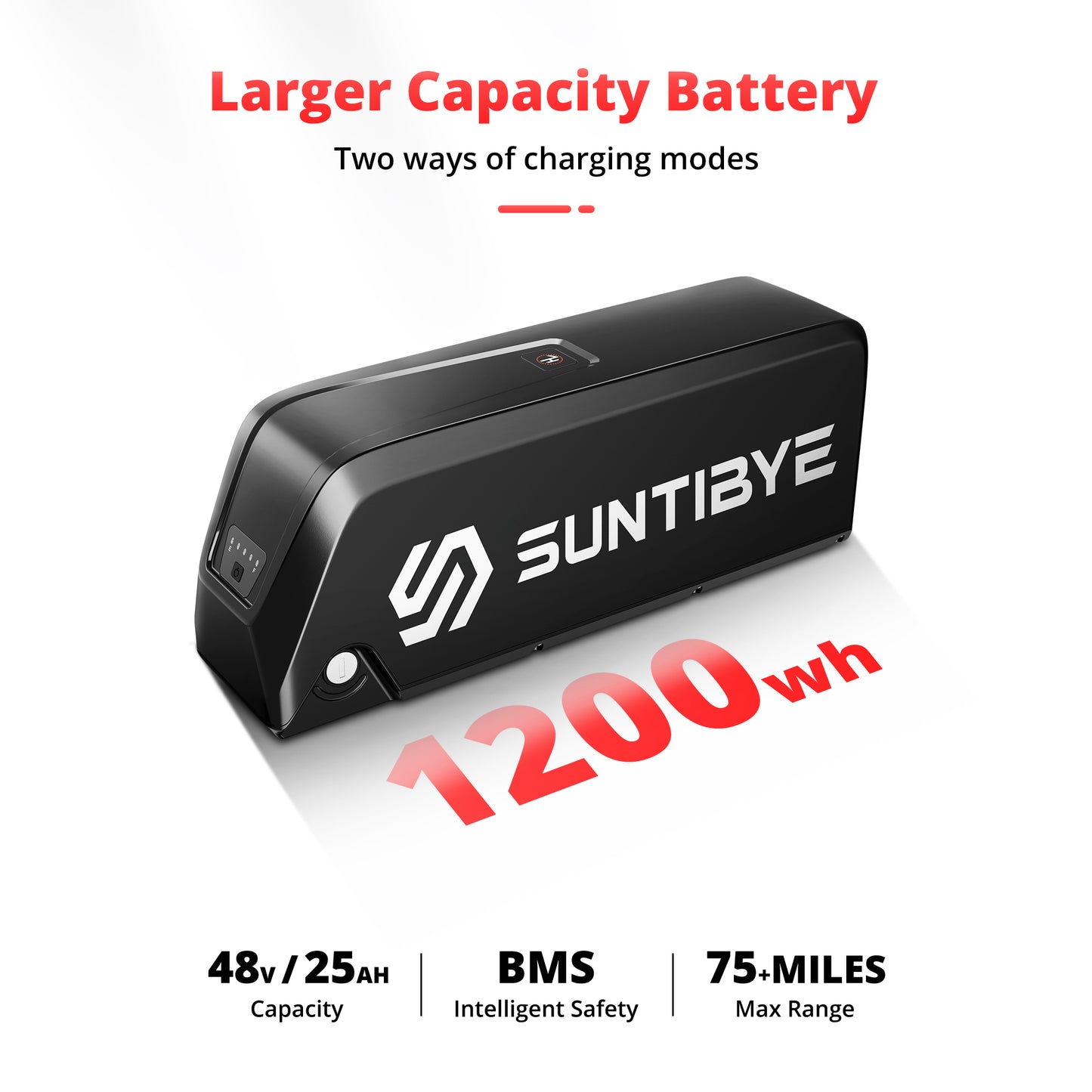SUNTIBYE S8 Electric Bike Dual Motor for Adults, Peak 3000W Electric Mountain Bike, 20" Fat Tire Adult Electric Bicycle with 48V 25AH Battery, 7 Speed, Front Suspension,UL2849