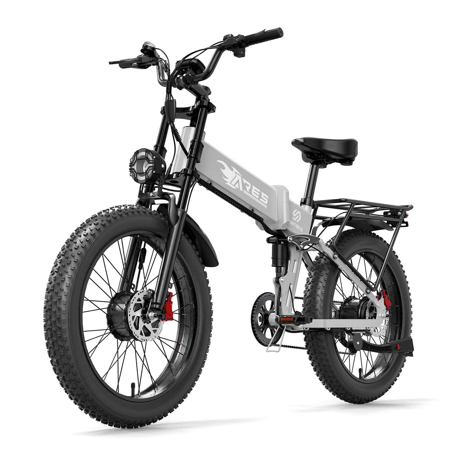 SUNTIBYE ARES Electric Mountain Bike for Adults, Dual Motor AWD Peak 3000W Ebike 52V 25Ah 34MPH UL2849