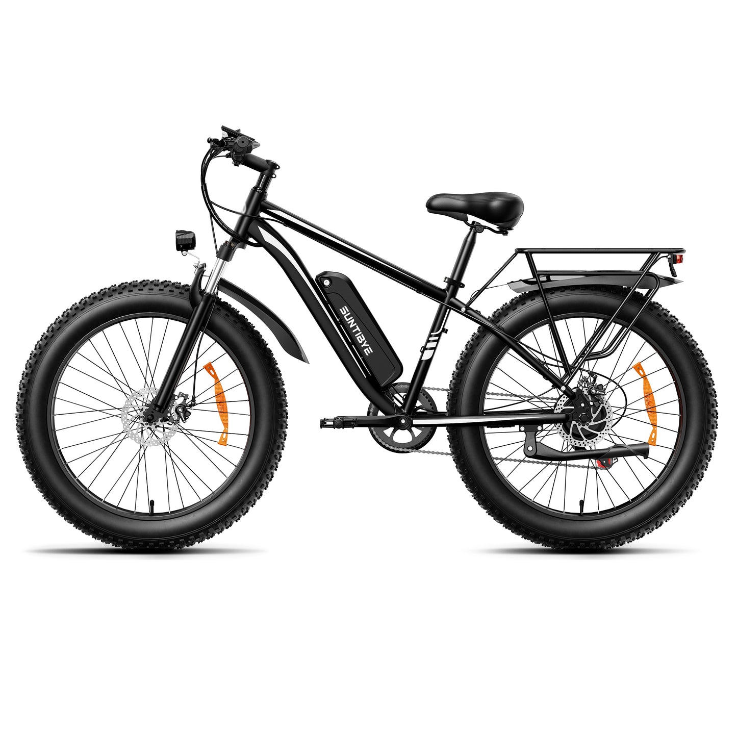 SUNTIBYE EB26 Electric Bike for Adults, 26*4.0 Fat Tire E-Mountain Bicycle,Peak 1500W Motor 48V 15Ah 7-Speed Ebike UL2849