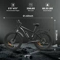 SUNTIBYE EB26 Electric Bike for Adult 26”*4 Fat tire, 1000W E-Mountain Bike 48V 15AH UL2849