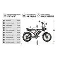 SUNTIBYE S8 Electric Bike Dual Motor for Adults, Peak 3000W Electric Mountain Bike, 20" Fat Tire Adult Electric Bicycle with 48V 25AH Battery, 7 Speed, Front Suspension,UL2849