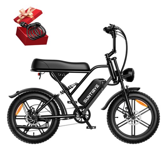 SUNTIBYE V9-G60 Electric Mountain Bike for Adult, 20" Fat Tire Off-road Electric Bike Peak 1500W Ebike for Adults 48V 20Ah UL2849