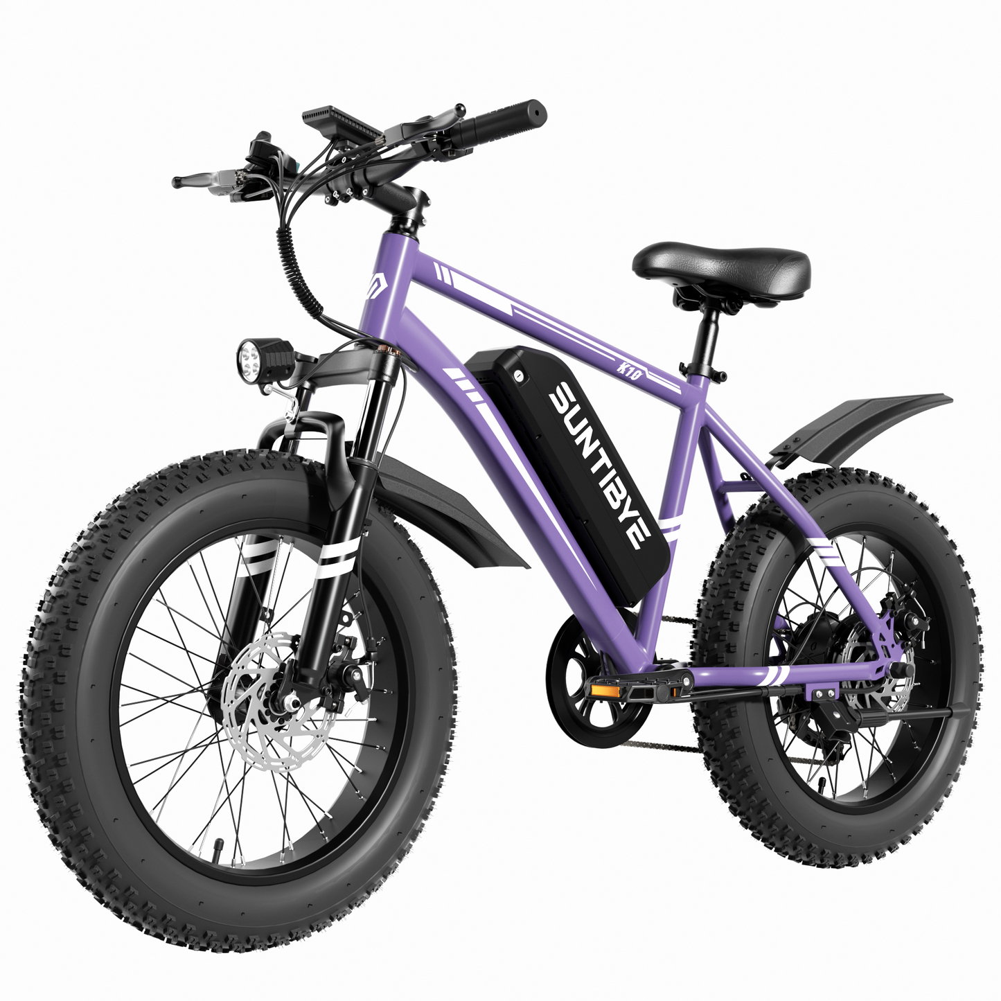 SUNTIBYE Electric Bike for Teens & Adults, 20" Fat Tire Mountain Bike, 48V 15Ah, 1000W Motor, UL2849, Blue