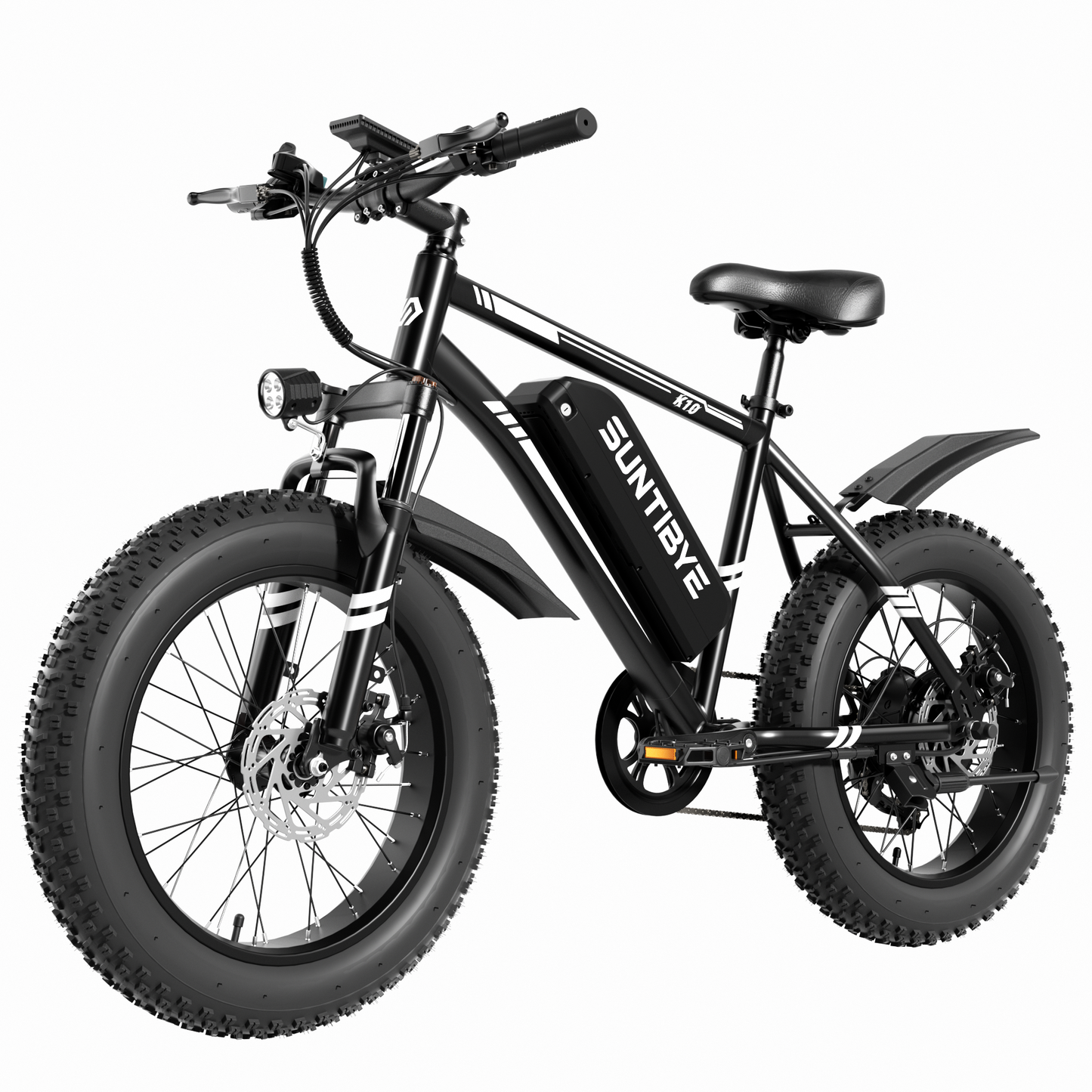 SUNTIBYE Electric Bike for Teens & Adults, 20" Fat Tire Mountain Bike, 48V 15Ah, 1000W Motor, UL2849, Blue