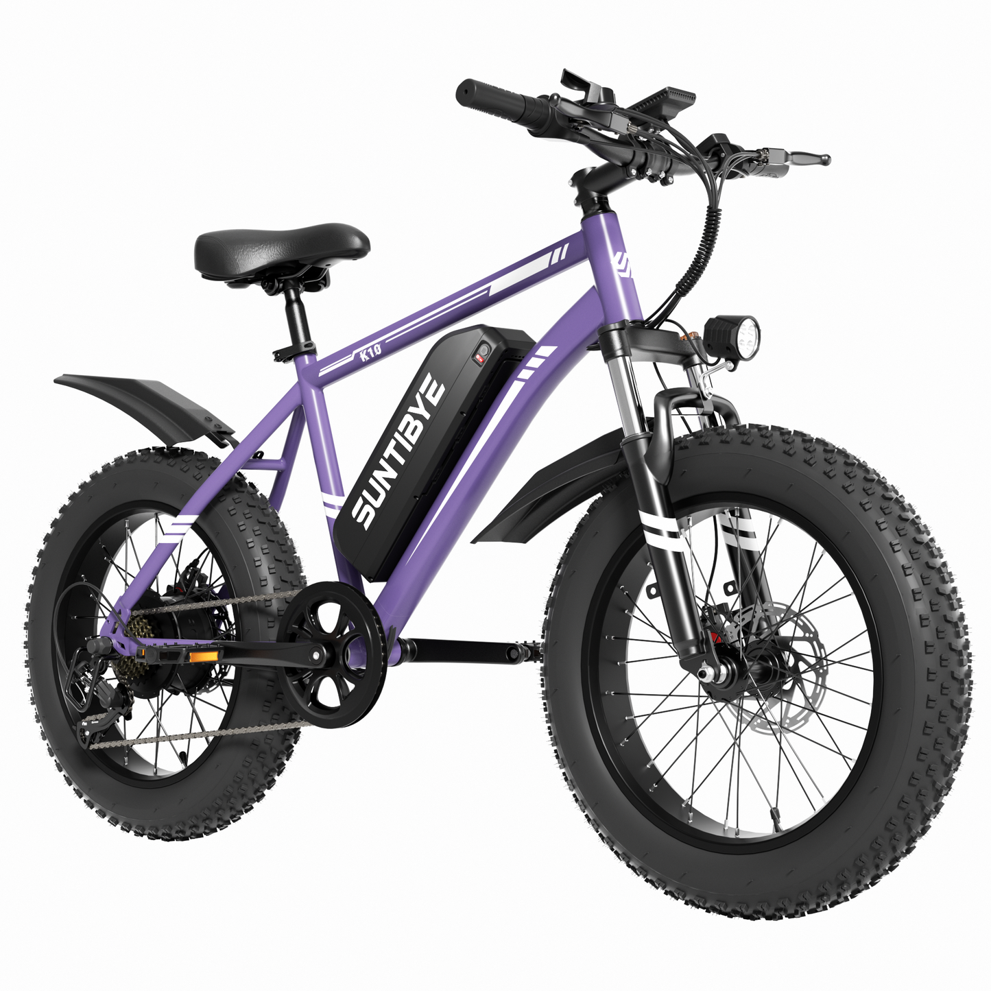 SUNTIBYE Electric Bike for Teens & Adults, 20" Fat Tire Mountain Bike, 48V 15Ah, 1000W Motor, UL2849, Blue