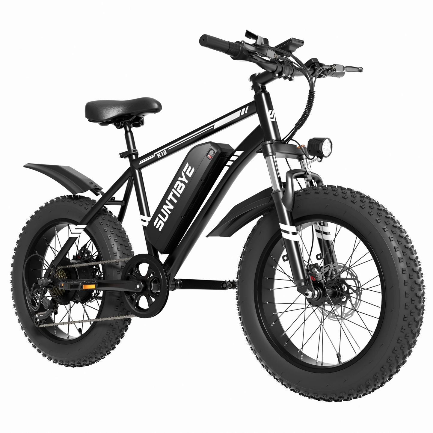 SUNTIBYE Electric Bike for Teens & Adults, 20" Fat Tire Mountain Bike, 48V 15Ah, 1000W Motor, UL2849, Blue